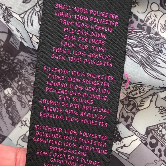 Betsy Johnson down jacket size xa - Picture 8 of 8